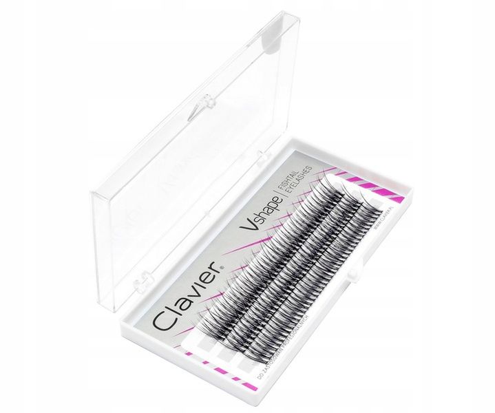 Clavier Kępki Rzęs Vshape – Jaskółki Fishtail 12mm zdjęcie 4