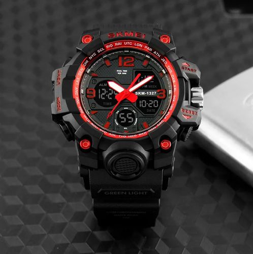 Zegarek męski SKMEI elektroniczny wiele funkcji na Arena.pl