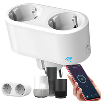 INTELIGENTNE GNIAZDKO PODWÓJNE ELEKTRYCZNE WIFI SMART TIMER 16A APLIKACJA