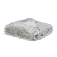 Narzuta na łóżko 200 x 220 cm szara DELICE