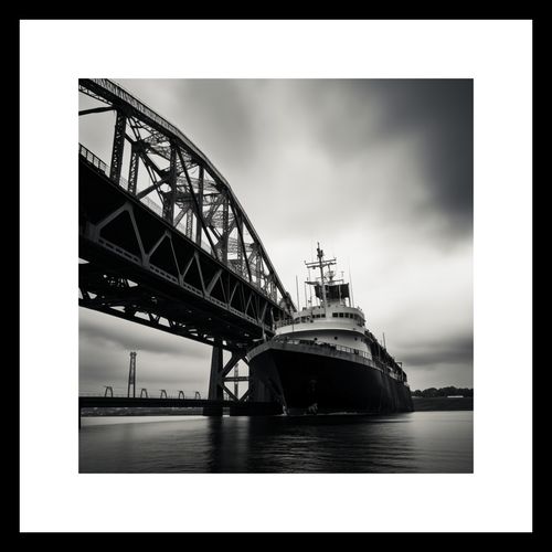 Plakat 30x30cm Statek przy Moście na Arena.pl