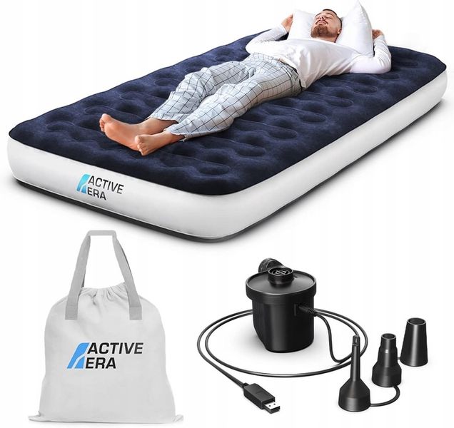 DMUCHANY MATERAC 200 x 100cm SAMOPOMPUJĄCY ZESTAW Z POMPKĄ zdjęcie 1