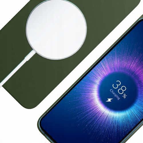 Zielone etui z MagSafe na tył do Apple iPhone 15 - 3mk HARDY MagSilicone na Arena.pl