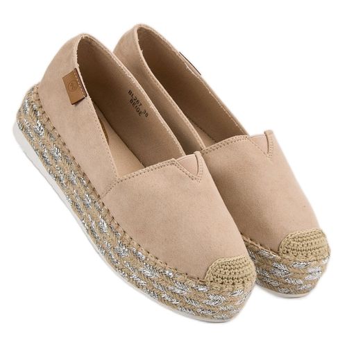 Beżowe Espadryle Na Platformie r.36 na Arena.pl