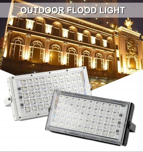 Halogen panel led doświetlacz 50w - biały zimny na Arena.pl