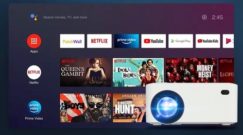 PROJEKTOR RZUTNIK ANDROID SMART TV WIFI FULL HD 7000lm 400 ANSI LED BT na Arena.pl