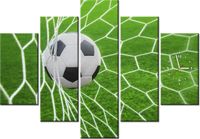 105CM 150CM ZEGAR 5 ELEM PIŁKA BRAMCE DRUK OBRAZ