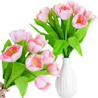 Tulipany Bukiet Piękne Jak Żywe X 9 Rozowe