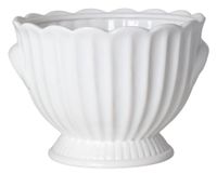 Doniczka ceramiczna biała mała