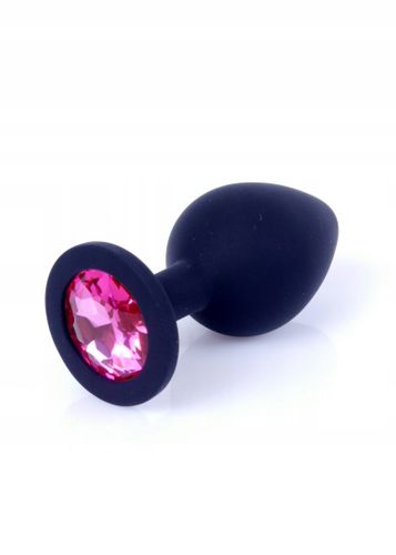 Silikonowy czarny korek Medium- Pink Diamond na Arena.pl