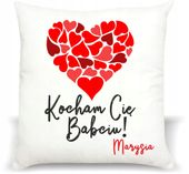 foto PODUSZKA PREZENT dla BABCI na WALENTYNKI imię