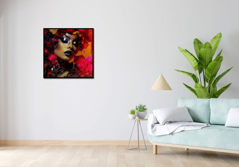 Plakat 70x70cm Kwiecista Diva zdjęcie 4