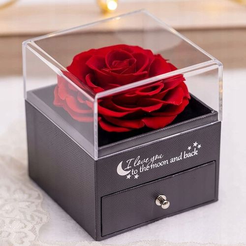 Wieczna Róża w Szkle Naszyjnik z Hologramem dla Kobiety Prezent Walentynki na Arena.pl