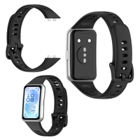 Pasek do Huawei Band 11 / Band 11 Pro silikon czarny opaska na smartwatch