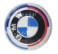 BMW znaczek na klapę bagażnika EMBLEMAT na tył BMW 73mm 50-lecie