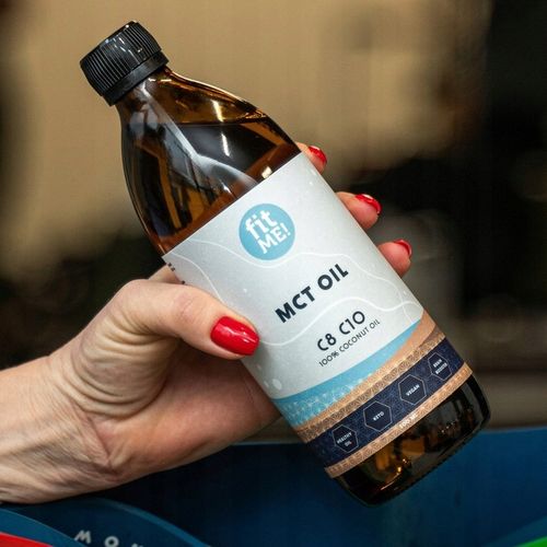 Olej MCT z kokosa 100% Coconut olej kokosowy keto C8 + C10 500 ml + pompka na Arena.pl