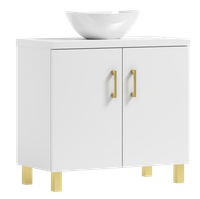 Szafka łazienkowa ROCO 80 biały/GOLD  z umywalką Eliza B