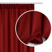 Zasłona gotowa na taśmie VIVA 140x175 półzaciemniająca czerwona