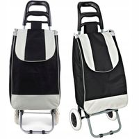 WÓZEK ZAKUPOWY TORBA NA ZAKUPY NA KÓŁKACH SOLIDNY STELAŻ WODOODPORNY