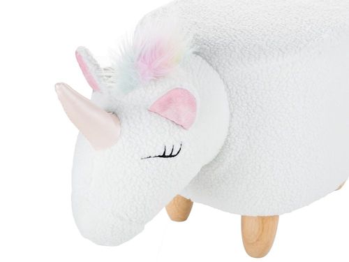 Pufa Tapicerowana Biała Unicorn na Arena.pl