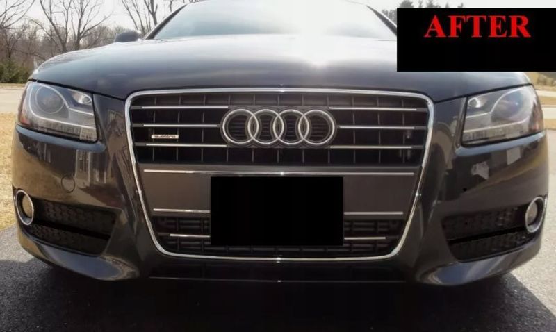 2009-2012 AUDI A4 A5- LIstwy chrom grill chromowan zdjęcie 3