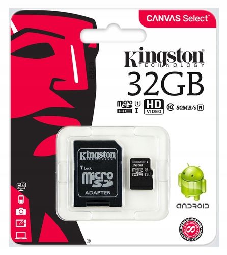 KINGSTON KARTA PAMIECI 32GB MICRO SD class 10 UHS na Arena.pl