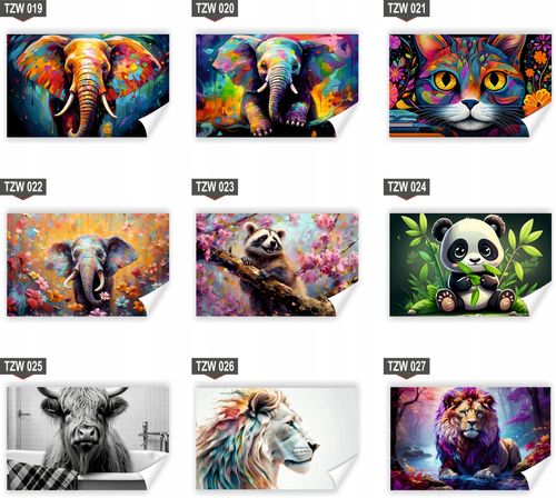 Fototapeta PREMIUM STRUKTURA ZMYWALANA Lew o zachodzie słońca na górze na Arena.pl