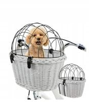 Kosz na rower dla psa kota na kierownicę rowerowy kratka transporter koszyk