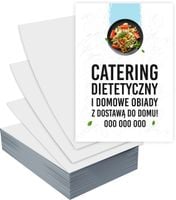 Ulotki A6 1000 szt firmowe reklamowe CATERING DIETETYCZNY + PROJEKT GRATIS