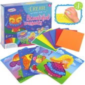 Kreatywna Wyklejanka Piankowa Mozaika Sowa Kwiatek