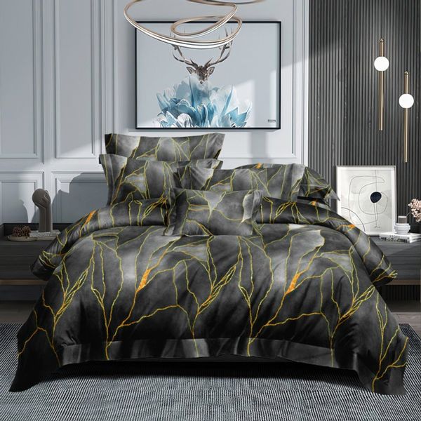 Pościel Marmur 160X200 Grisa 2349 zdjęcie 2