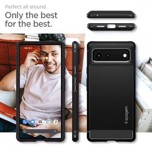 spigen rugged armor google pixel 6 matte black na Arena.pl