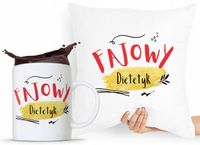 Zestaw Poduszka + Kubek Dla Dietetyka Dietetyczki Z Nadrukiem Ze Zdjęciem