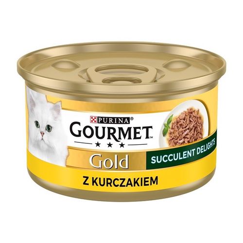 Gourmet Gold Succulent Delights Mokra karma dla kotów z kurczakiem 85 g na Arena.pl