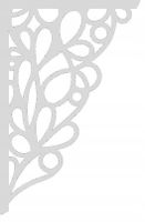 2. AŻUR NAROŻNY nowoczesna ozdoba firan okna DUŻA