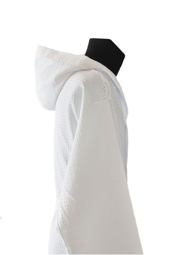 szlafrok męski wafel z kapturem niebieski L na Arena.pl