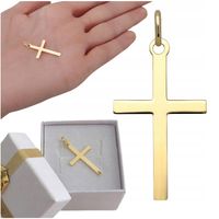 Krzyżyk złoty bez wizerunku gładki pr.585