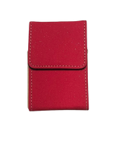 Malinowe Pudełko Etui na Paczkę Papierosów bez Wzorów Jednolity Kolor