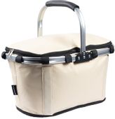 KOSZYK TERMICZNY NA ZAKUPY, PLAŻĘ Z 1 UCHWYTEM - WODOODPORNY, BEŻOWY