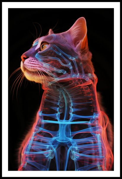 Plakat 53x81cm Anatomia Kota zdjęcie 3