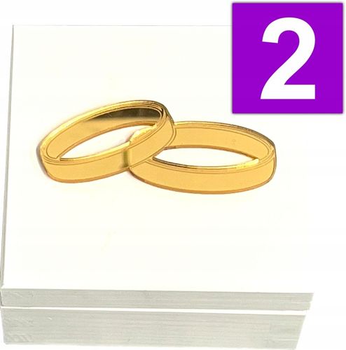 PUDEŁKO na Obrączki na Ślub BIAŁE + ZŁOTE dekory na Arena.pl