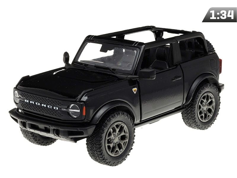 Model 1:34, 2022 Ford Bronco Open Top, czarny (A11767CZ) zdjęcie 1
