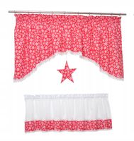 Komplet kuchenny firana święta 200x70 150x40