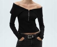Mango - Sweter czarny S
