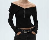 Mango - Sweter czarny S