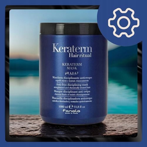 Fanola Maska do Włosów Suchych z Keratyną Keraterm Puszących się 1000 ml na Arena.pl