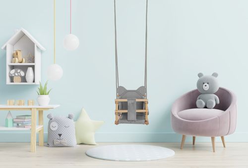 HUŚTAWKA WELUROWA MIŚ - RÓŻOWA na Arena.pl