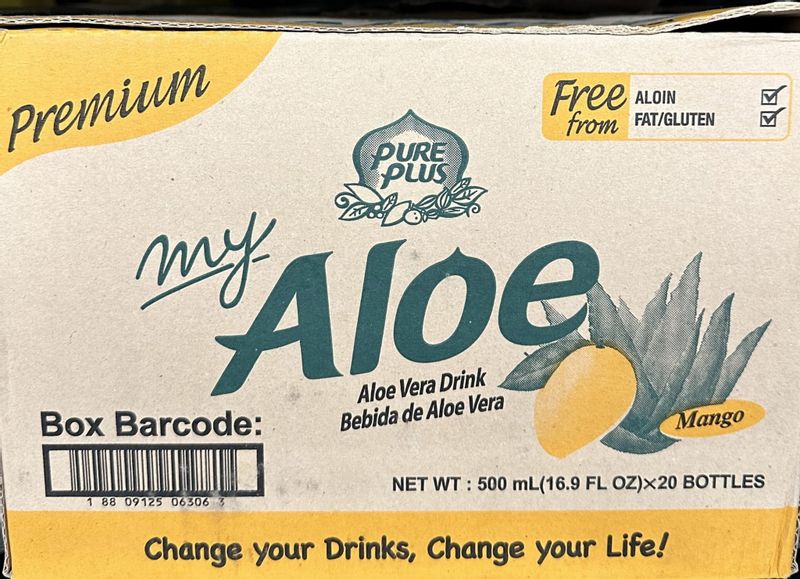 Pure Plus My Aloe mango 500ml - karton zdjęcie 1