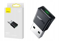 BASEUS MINI ADAPTER USB ODBIORNIK NADAJNIK BLUETOOTH 5.3 OBSŁUGA 5 URZĄDZEŃ