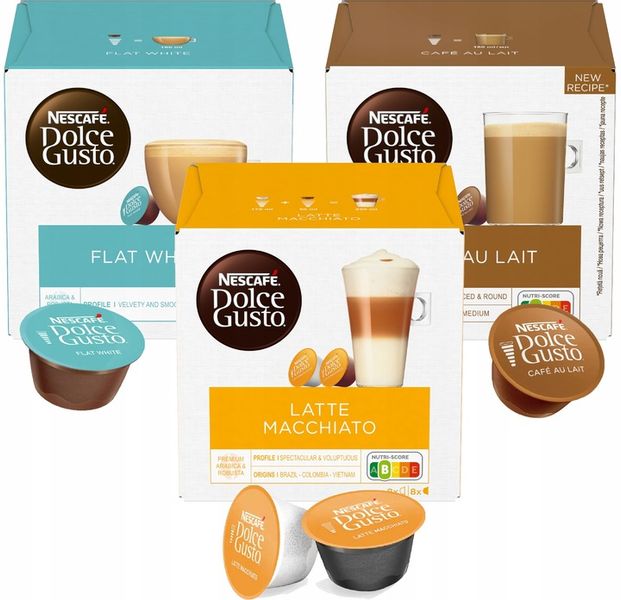 Kapsułki Nescafe Dolce Gusto Zestaw Bestsellers Mini 3 x 16 kapsułek zdjęcie 1